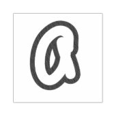 イニシャル切手 ラバースタンプ (インプリント)