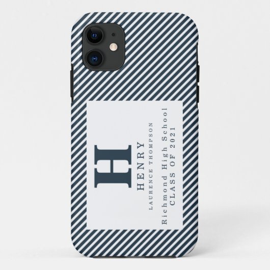 イニシャル卒業ケースメイトiPhoneケース Case-Mate iPhoneケース (裏面)