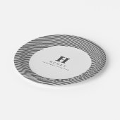 イニシャル卒業パーティプレート ペーパープレート (アングル)