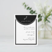 イニシャル反応保存日付 案内ポストカード (スタンド正面)