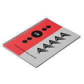 イニシャル名を赤と灰色に追加 ノートブック (左側)