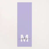 イニシャル名カスタムモノグラムパープル ヨガマット (裏面)