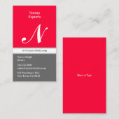 イニシャル名刺 名刺 (正面/裏面)