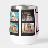 イニシャル名8枚の写真をピンクと黒に追加 (正面)