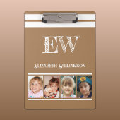 イニシャル名8枚の写真を茶色の白に追加 クリップボード