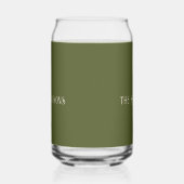 イニシャル名 | アーミーモダングリーン飲料 ガラス缶 (右)