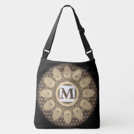 イニシャル大十字体トートバッサイケデリックグ クロスボディバッグ