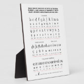 イニシャル教えの英語のアルファベット表 フォトプラーク (側面)