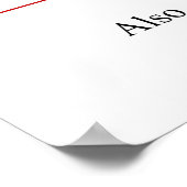 イニシャル教えアルファベット英語チャート ポスター (角)