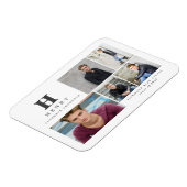 イニシャル数々の写真の卒業発表 マグネット (左側)