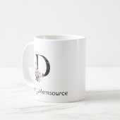 イニシャル文字トレンエレガントディングコーヒーM コーヒーマグカップ (正面左)