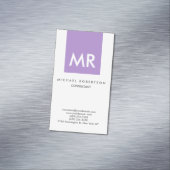 イニシャル文字モノグラムエレガントユニーク マグネット名刺 (インサイチュ)