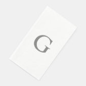 イニシャル文字 グレー 卒業パーティー (コーナー)