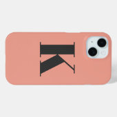 イニシャル文字 |モノグラムモダンモスタイリッシュモ Case-Mate iPhoneケース (裏面 (横))