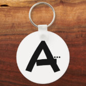イニシャル文字Aキーチェーン キーホルダー (正面)