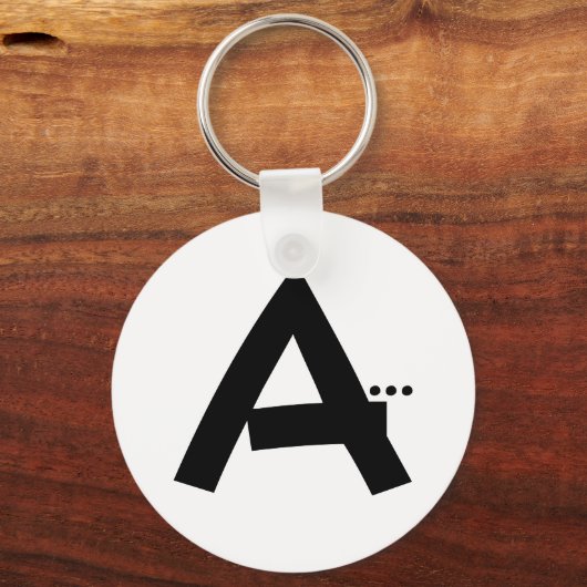 イニシャル文字Aキーチェーン キーホルダー (正面)