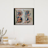 イニシャル文字'B' Beatus vir -賛美は、 ポスター (キッチン)