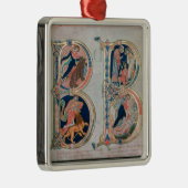 イニシャル文字'B' Beatus vir -賛美は、 メタルオーナメント (右)