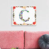 イニシャル文字C キャンバスプリント (インサイチュ (リビング))