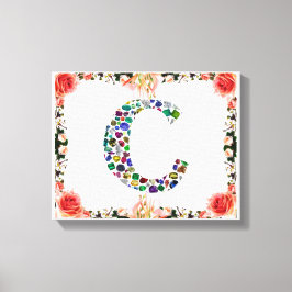 イニシャル文字C キャンバスプリント