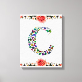 イニシャル文字C キャンバスプリント