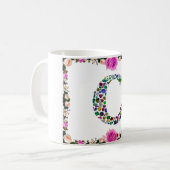 イニシャル文字C コーヒーマグカップ (正面左)