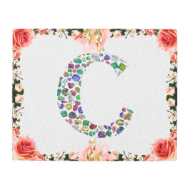 イニシャル文字C メタルプリント