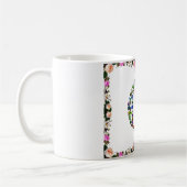 イニシャル文字Q コーヒーマグカップ (左)