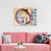 イニシャル文字'V' Visio Abdie キャンバスプリント (インサイチュ (リビング))