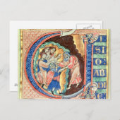 イニシャル文字'V' Visio Abdie ポストカード (正面/裏面)