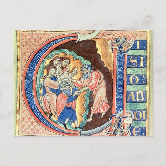 イニシャル文字'V' Visio Abdie ポストカード (正面)