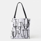 イニシャル模様からトートバッグを作る トートバッグ (裏面)