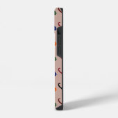 イニシャル猫デザイン iPhoneケース (左側面)