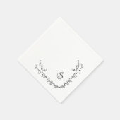 イニシャル紙ナプキン スタンダードカクテルナプキン (角)