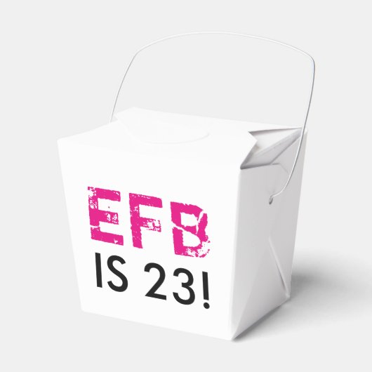 イニシャル誕生日テイクアウトお気に入りボックス フェイバーボックス (正面サイド)