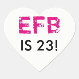 イニシャル誕生日ハートシール ハートシール