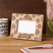 イニシャル離れの品揃え結婚 レーザー彫刻フレーム (左)