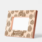 イニシャル離れの品揃え結婚 レーザー彫刻フレーム (左)