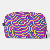 イニシャル鮮やかパープルかわいい抽象芸術パターンボホ ドップキット (正面)