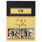 イニシャル8枚の家族写真を黄色の黒で追加 クリップボード (裏面)