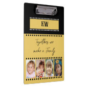 イニシャル8枚の家族写真を黄色の黒で追加 クリップボード (右)