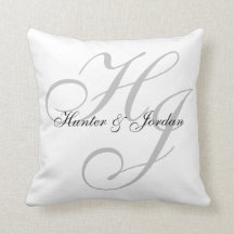 "イニシャル"のパーソナライズな枕
