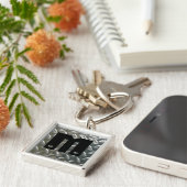 イニシャル-アルミニウムCheckerplateでねじで締められる キーホルダー (側面)