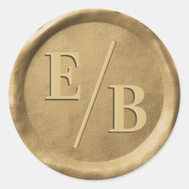 イニシャル ウェディング ゴールド ワックス シール 封筒 ステッカー