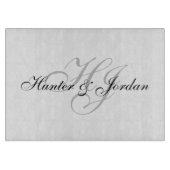 「イニシャル」ガラス製カッティング/キャラクターボード カッティングボード (正面)