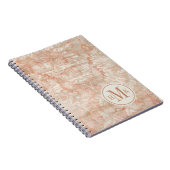 イニシャル |ガーネット緯糸 ノートブック (右側)