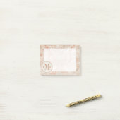 イニシャル |ガーネット緯糸 ポストイット (デスク上)