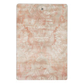 イニシャル |ガーネット緯糸 ミニクリップボード (裏面)