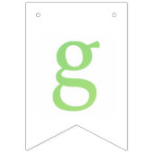 イニシャル コンフェッティ "G" バンティングフラッグ (第2の旗)