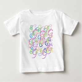 イニシャル コンフェッティ "G" ベビーTシャツ